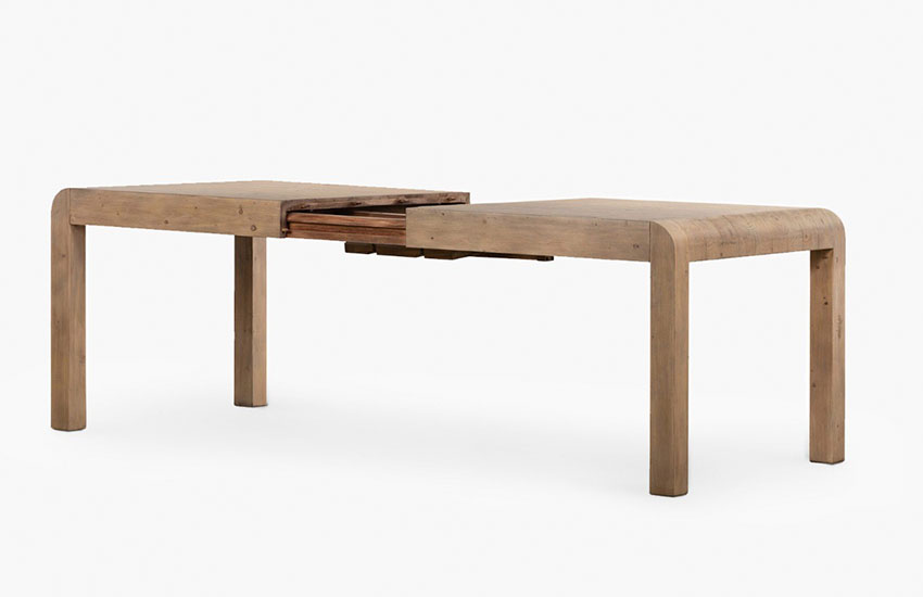 Extended dining table in process