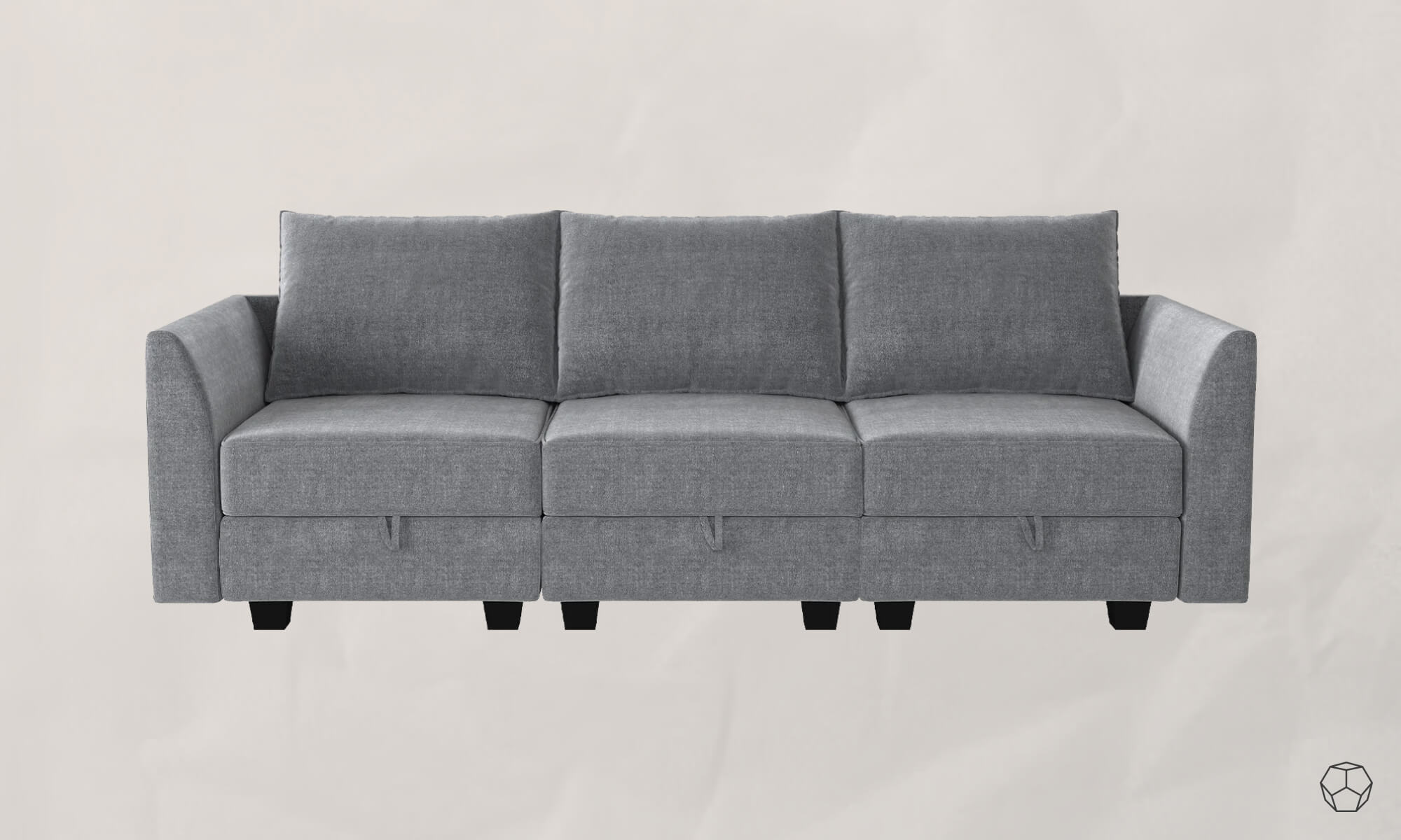 Recessed Arm Modular Sofa