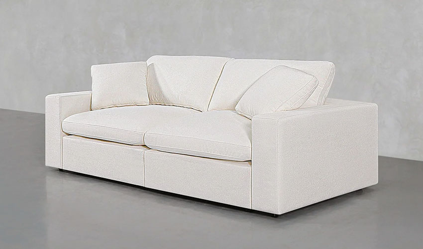 Loveseat sofa with optional storage
