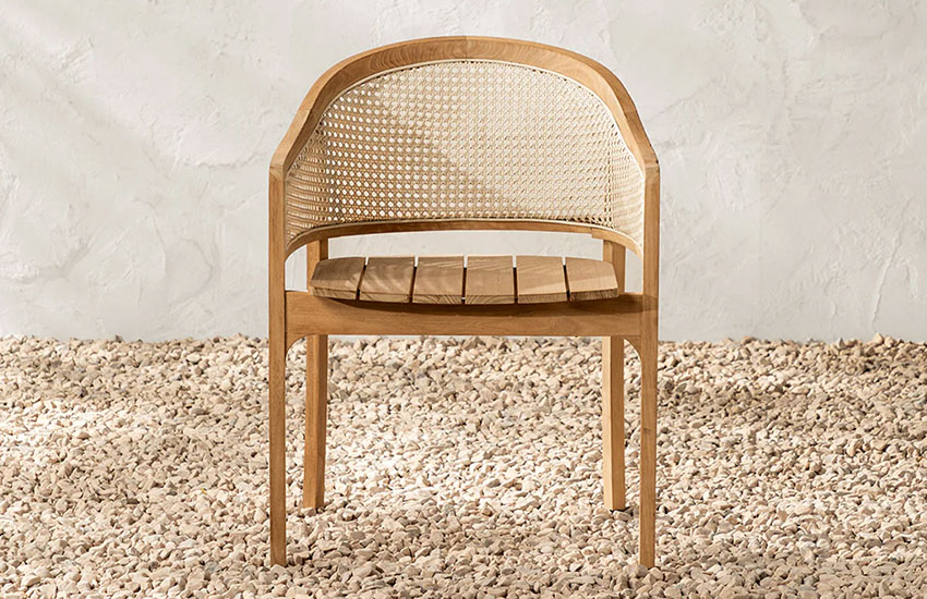 Elowyn Outdoor Dining Chair - solid wood
