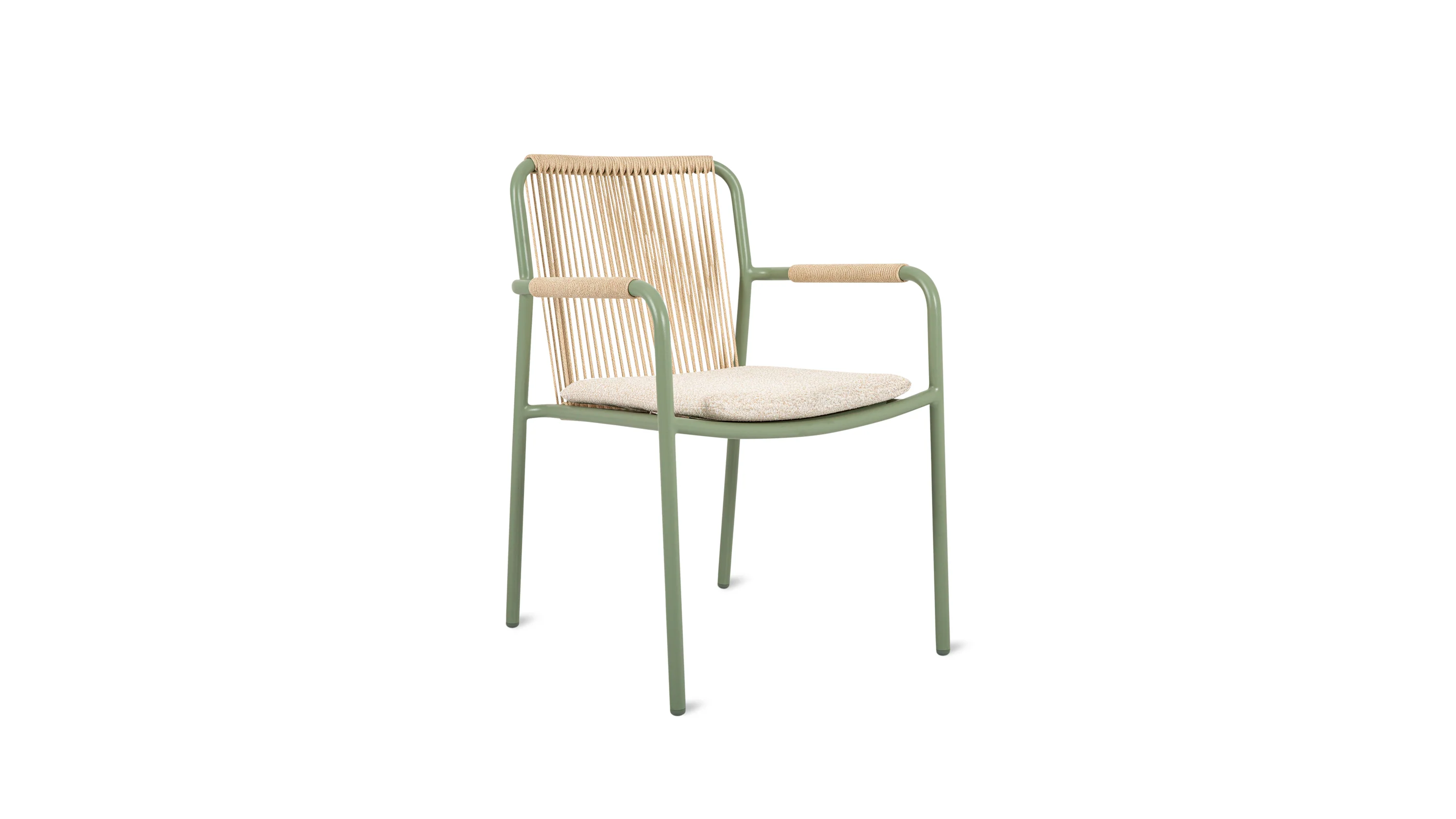 Outdoor Metal Dining Chair in Green Color
