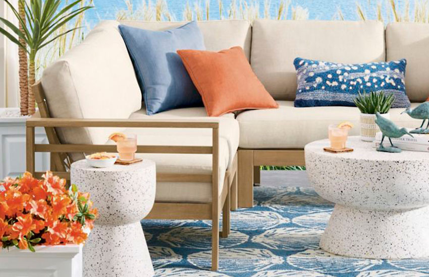 Wooden Modular Outdoor Seating with Cushions