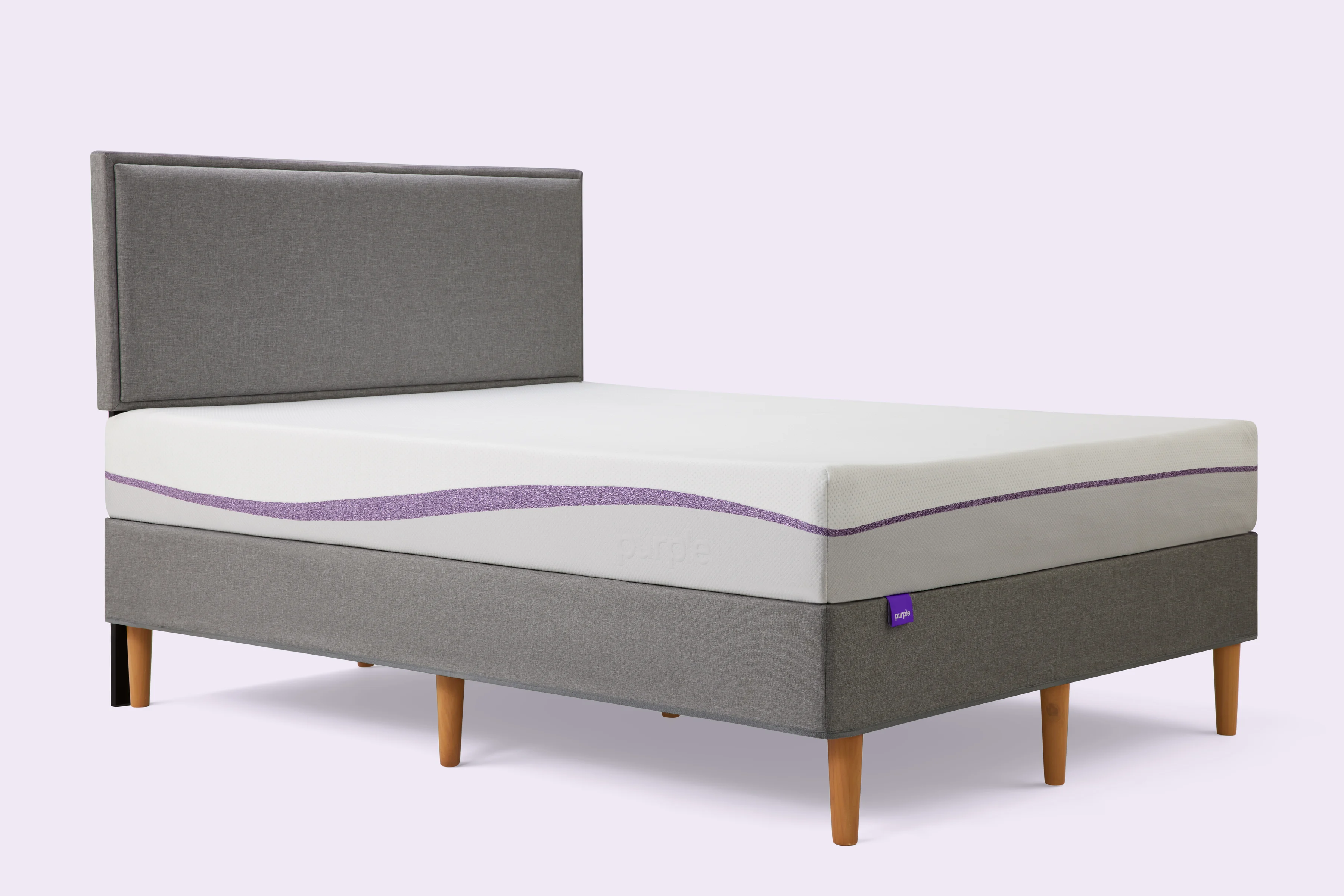 Purple Upholstered Bed Frame