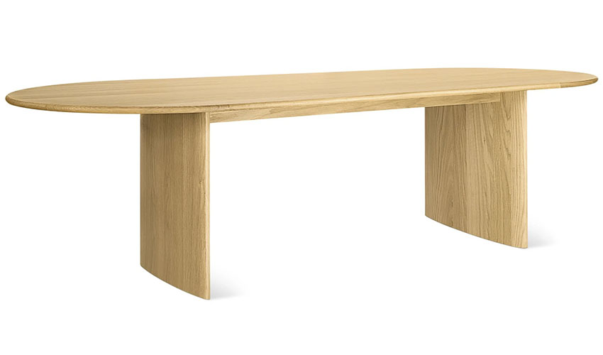 White Oak modern dining table
