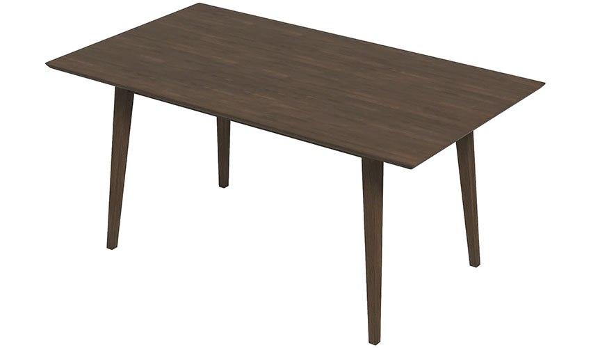 Solid Wood Walnut Large Dining Table