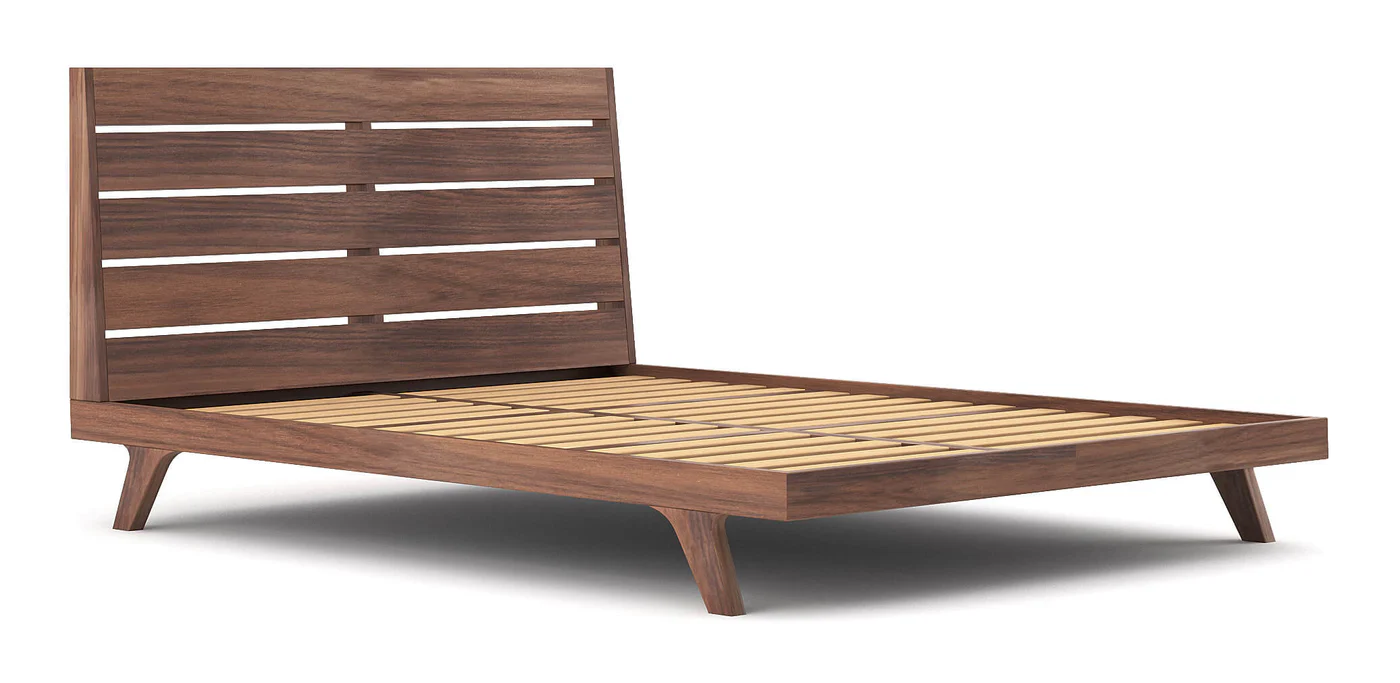 Wooden Platform Bed - Modern Loock