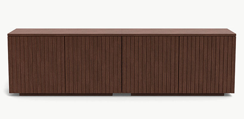 Ash Wood Veneer Credenza