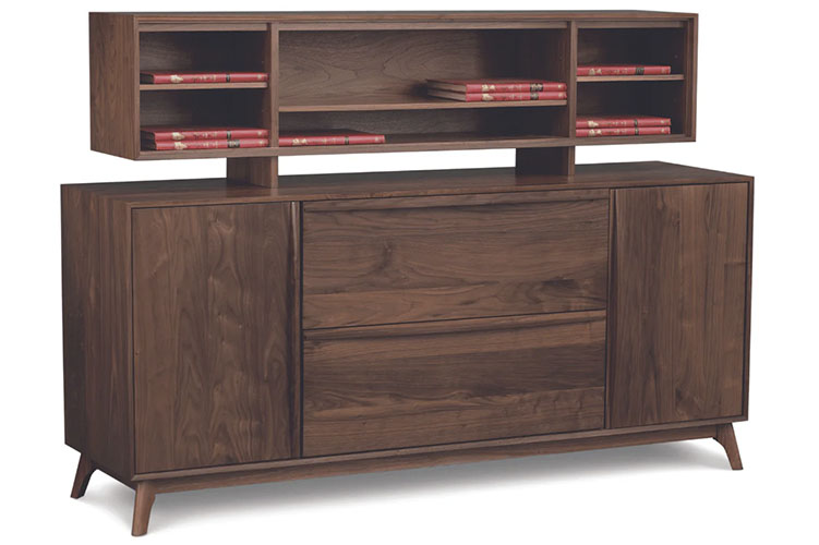 Credenza with shelves and large storage