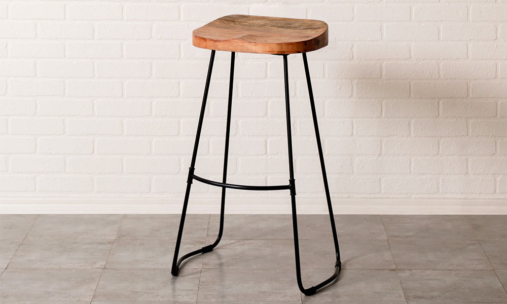 Jai Solid Wood Bar Stool