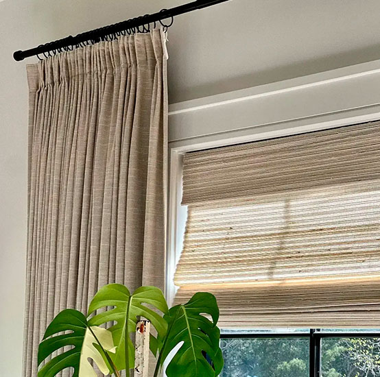 Luxury Linen Cotton Curtain Pleated