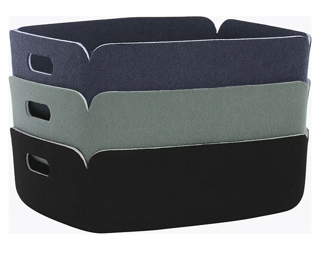 Three Storage Baskets in different color