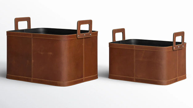 Two Storage bins different sizes