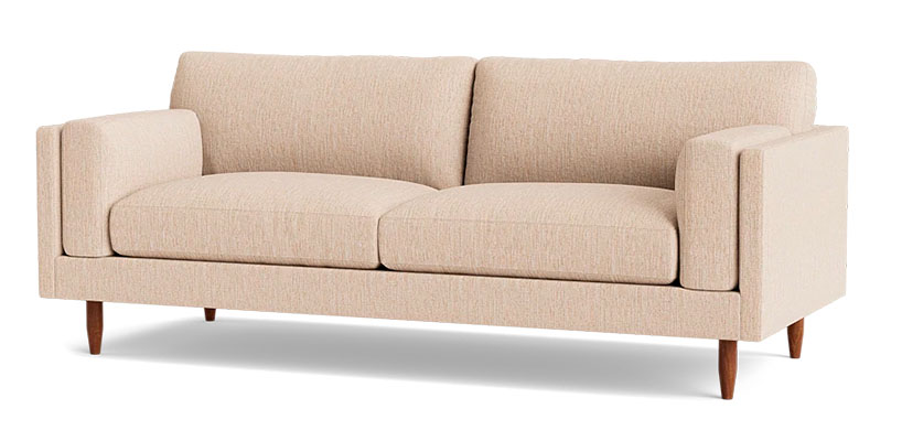 Upholstered compact sofa for apartments