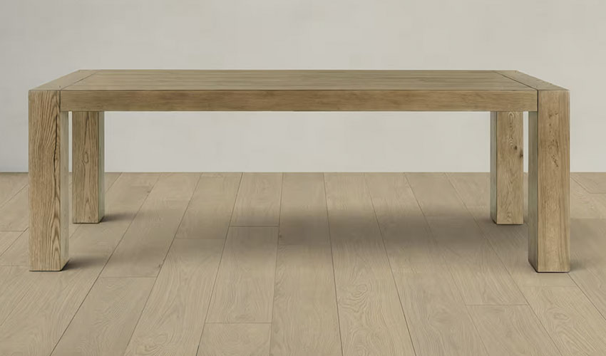 Natural Solid Oak Dining Table