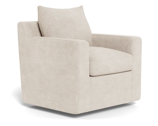 White Swivel Armchair