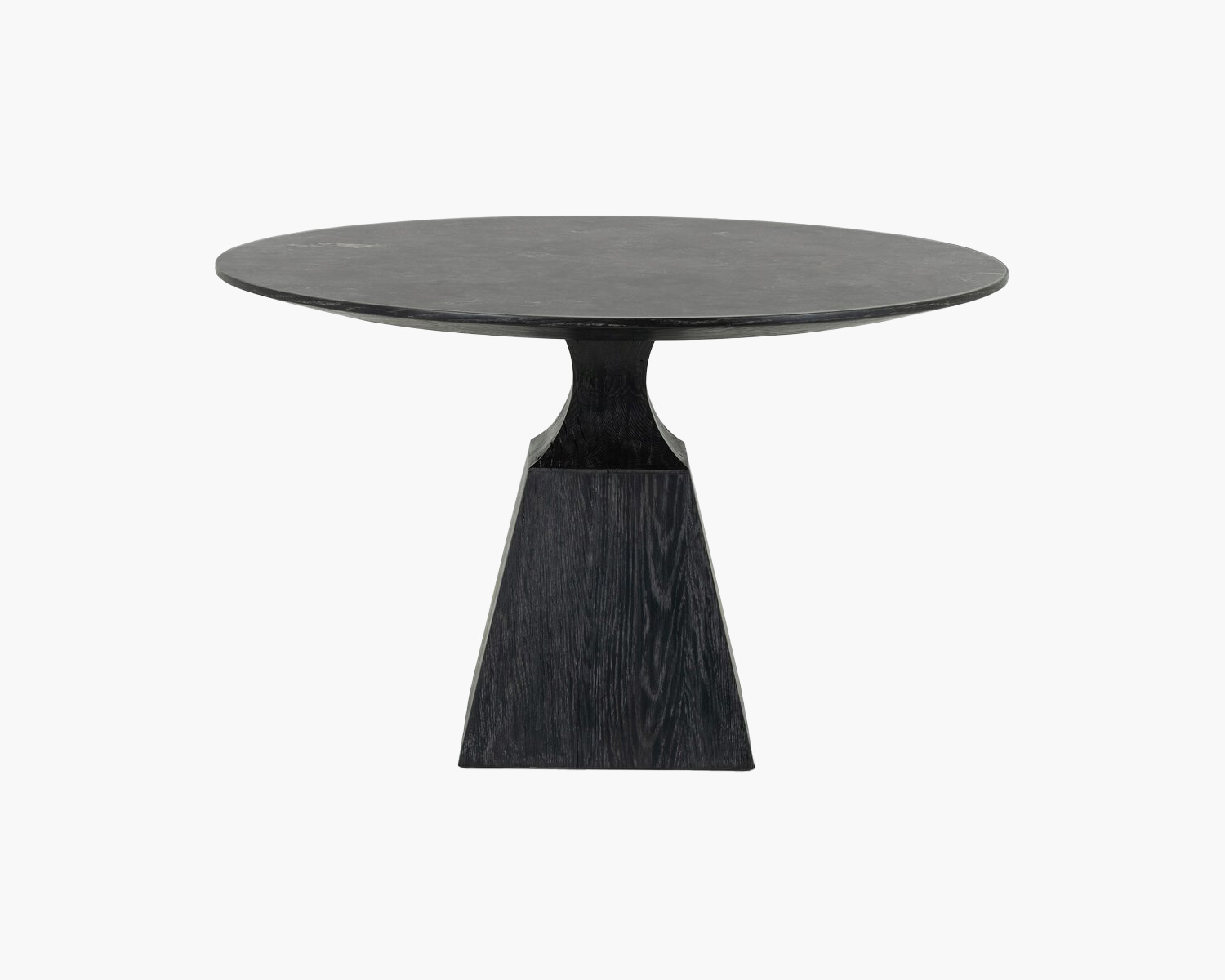 Black Wooden Round Dining Table
