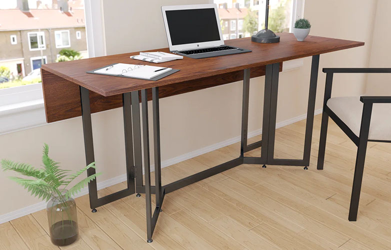 Extendable Metal Base Dining Table
