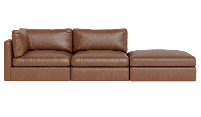 Modular Sofa with Open Ottoman