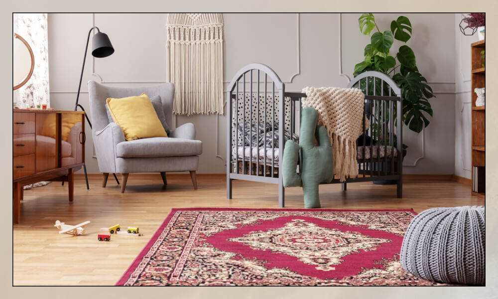 Living Room with Vintage Rug