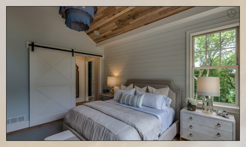 Bedroom with a Barn Door
