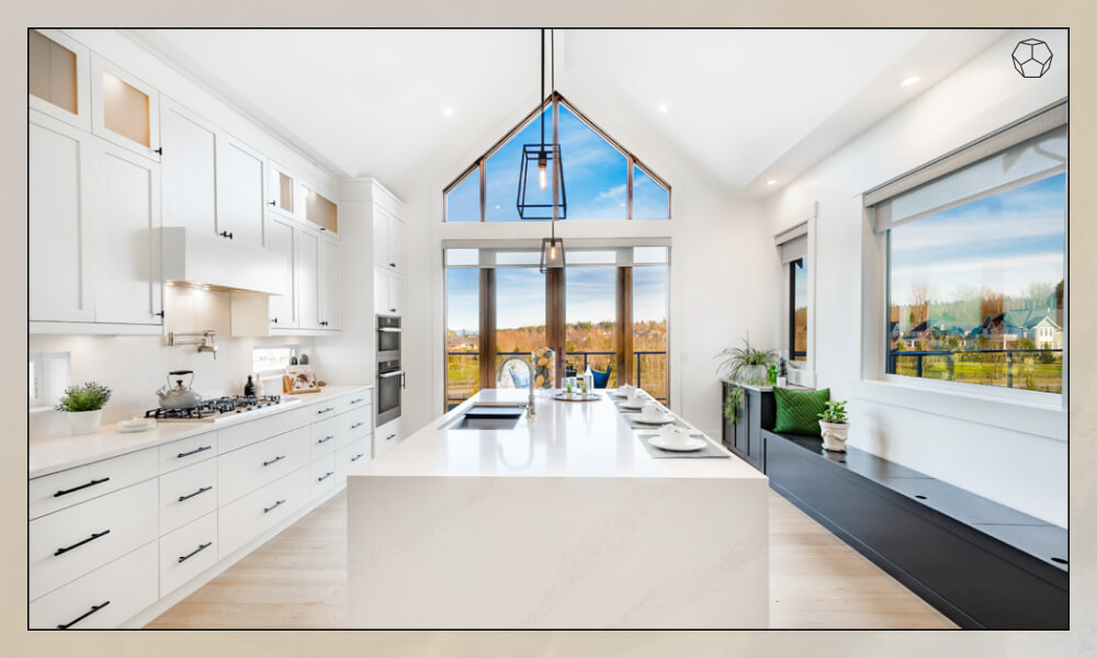 White Modern Farmhouse Kitchen