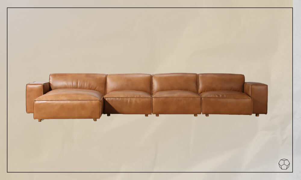 Browsville Leather Sectional