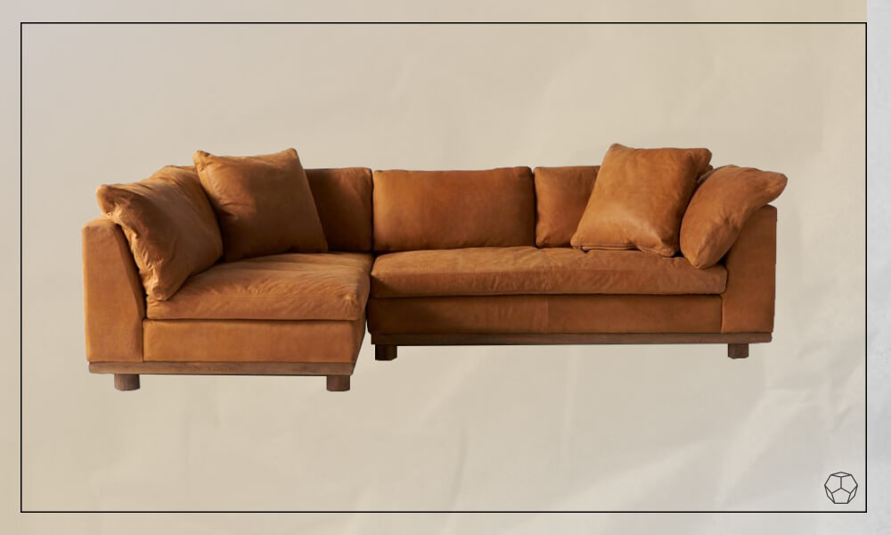 Relaxed Saguaro Leather Sectional