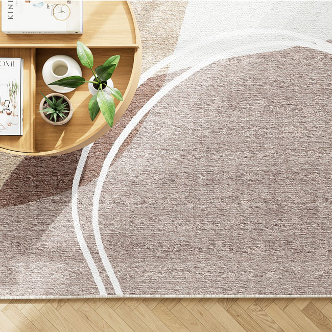 Margot Washable Rug and coffee table