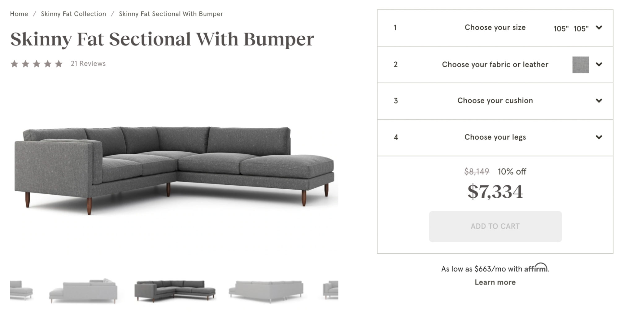 Designing your Skinny Fat sofa