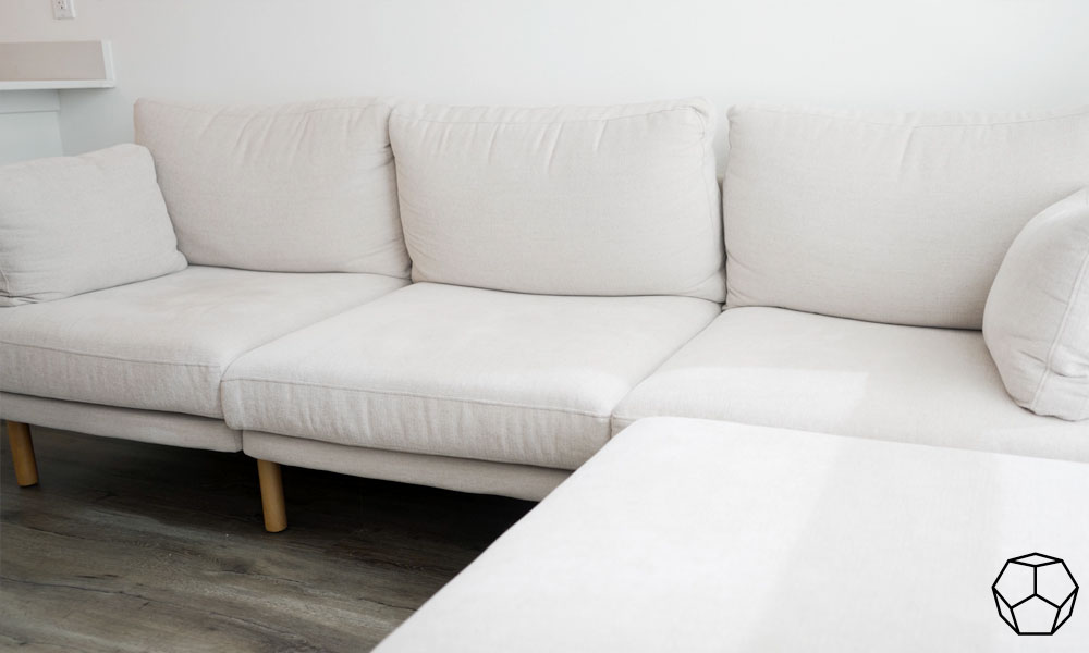 Burrow Field 3-Seat Sofa in Plush Oatmeal