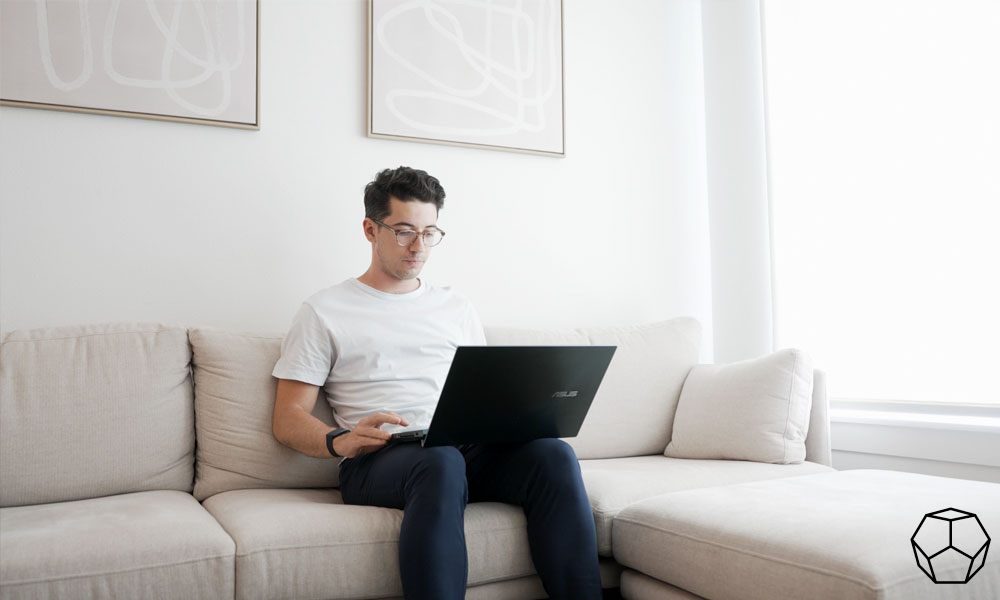 Sitting on the Field Sofa