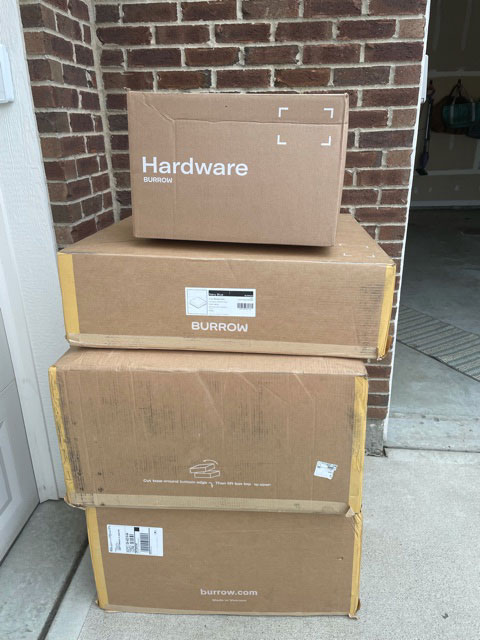 Burrow Range in Delivery Boxes