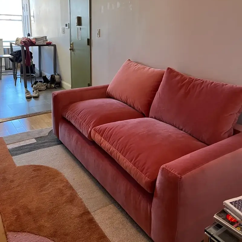 cloud couch loveseat in beige color