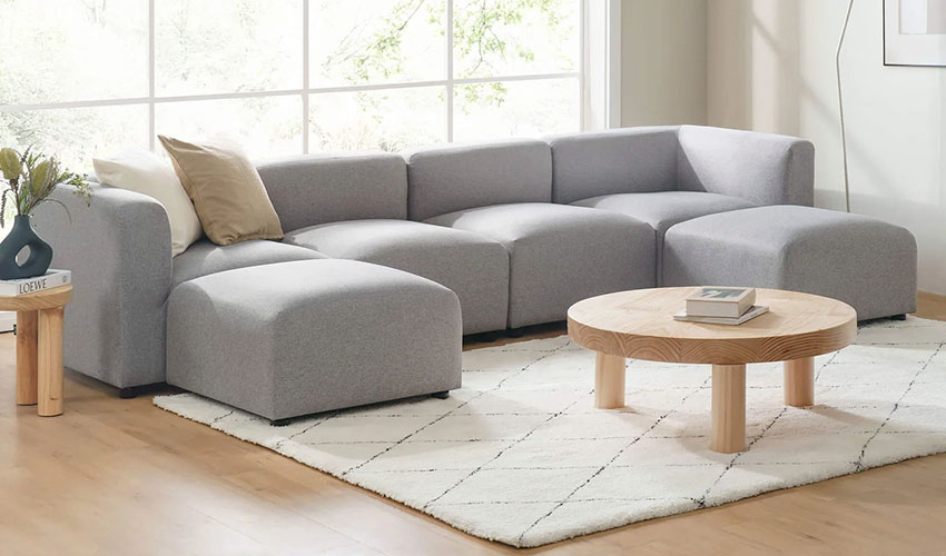 Double Chaise Sectional Sofa
