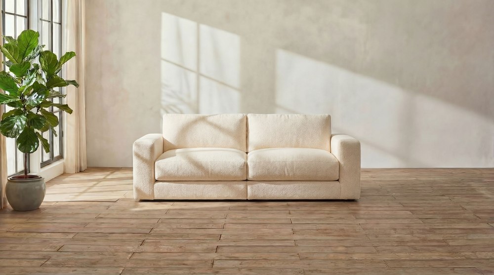 DreamSofa Landon Modular Sectional in a living room