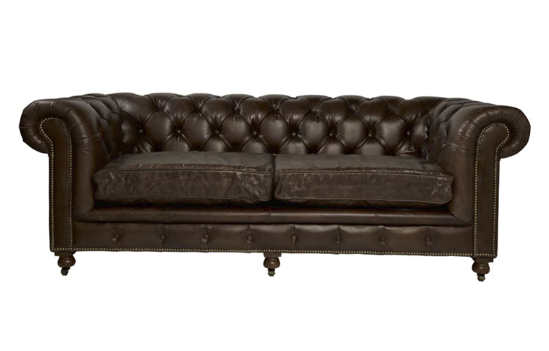 Rolled Arm Chesterfield Sofa