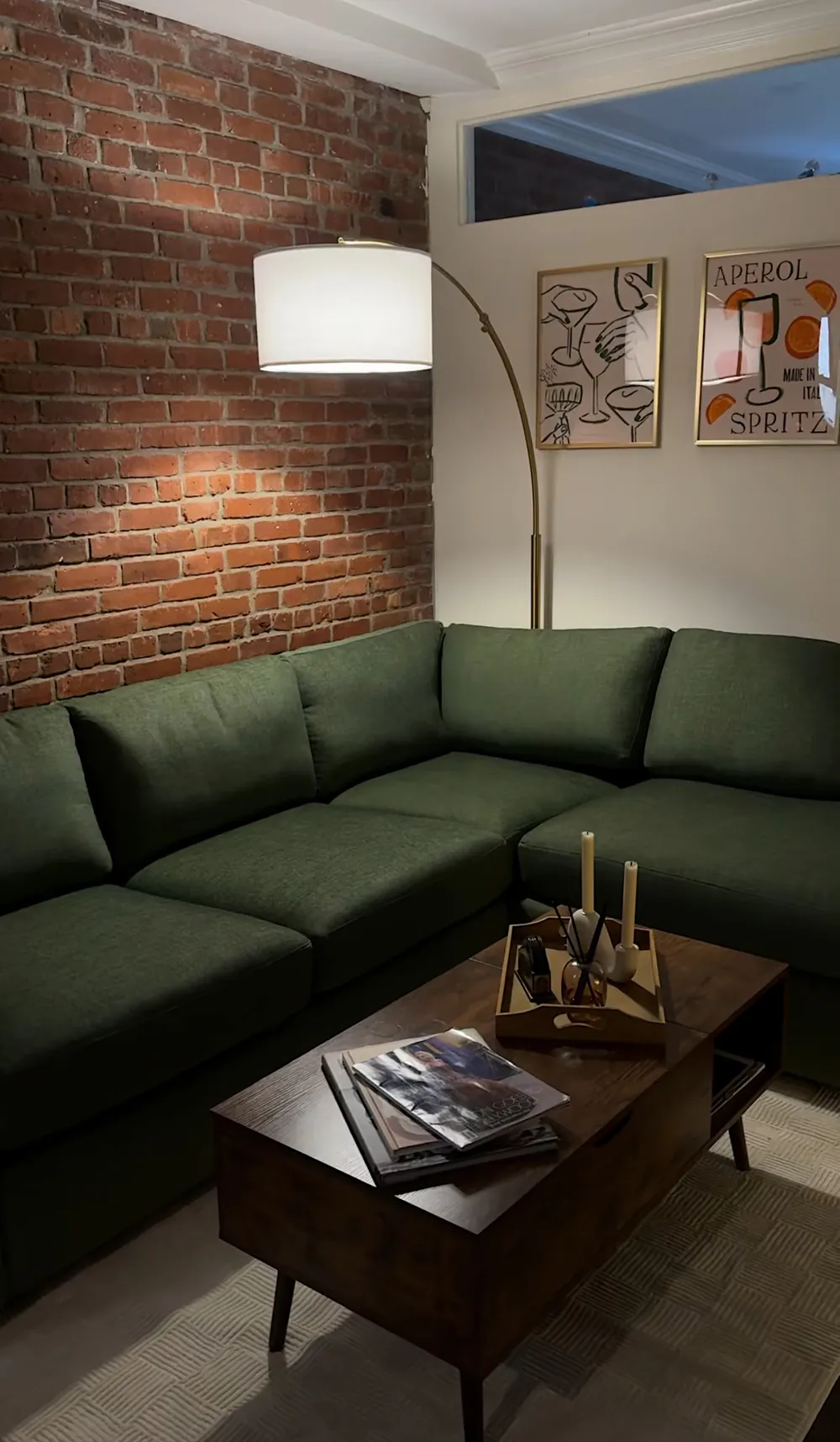 BenchMade Modern Archie Sectional corner composition showing the design in the room