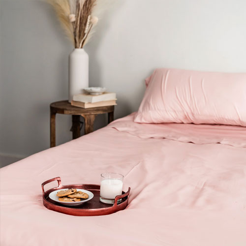 Eucalypso pink sheet set