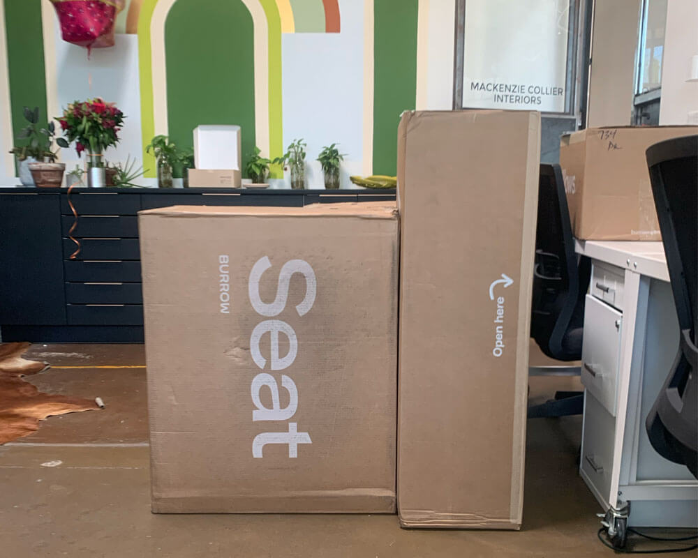 Burrow sofa in a box