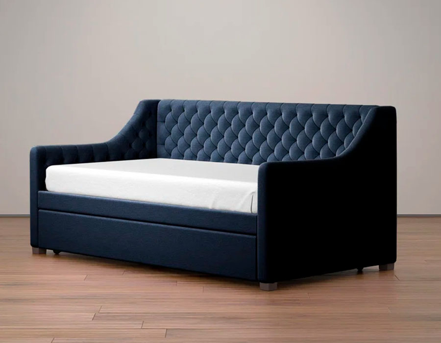 Monarch Hill Ambrosia Daybed uphostered in blue color
