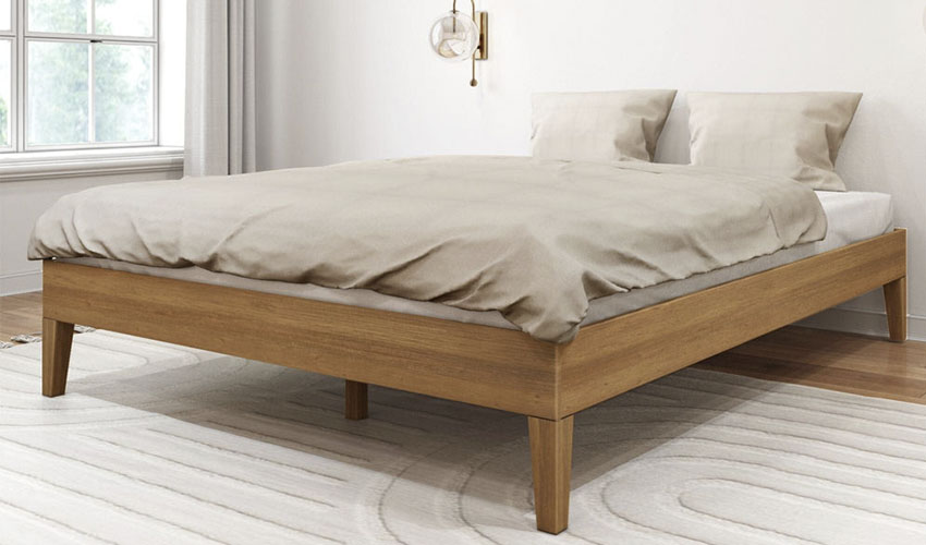 Wooden Queen Platform Bed