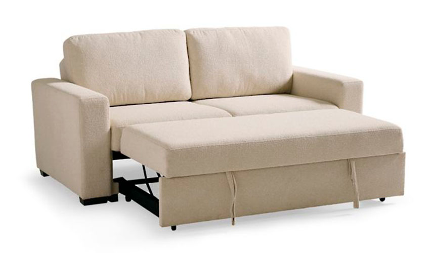 Sofa with Hidden pop-up section with convenient pull-tabs