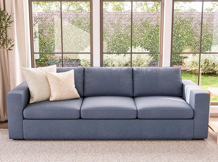 Comfortable Deep Couch with two pillows