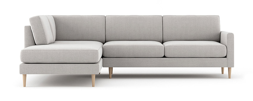 Small Sectional with Natural Latex filling option.