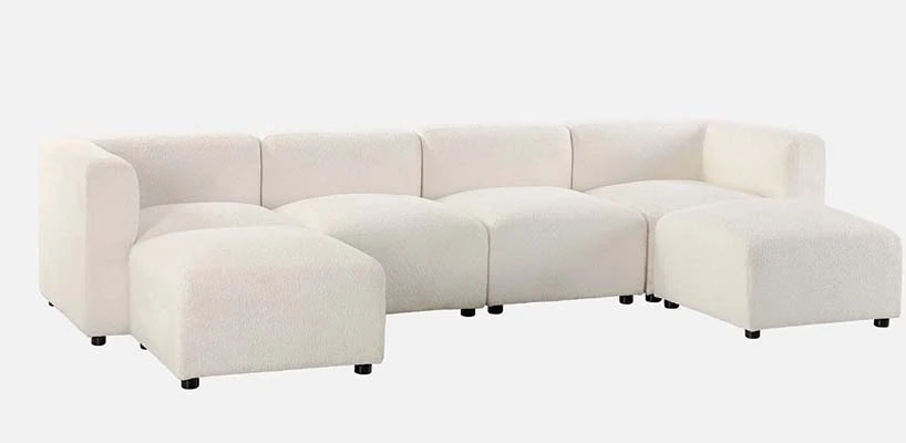 White Sofa with 2 Chaise