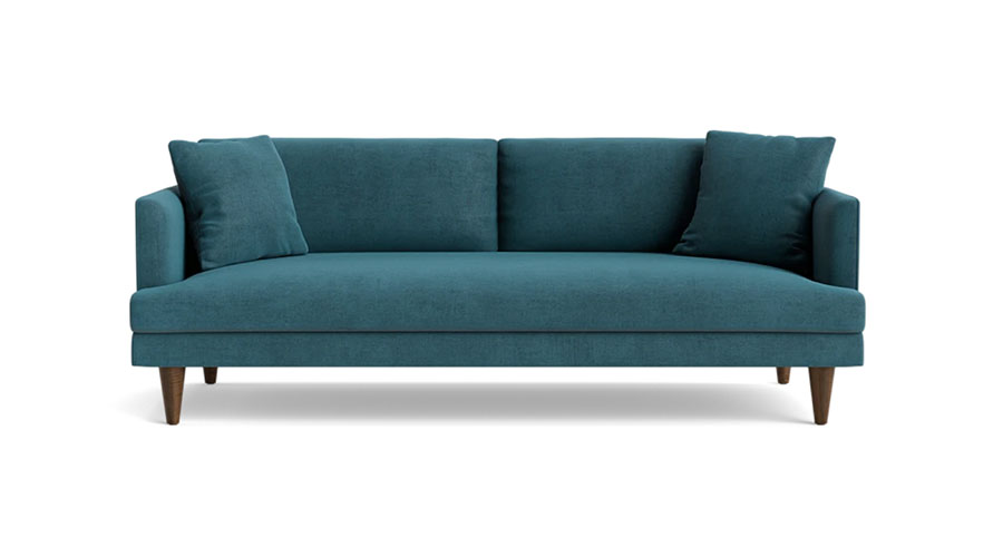 Lewis Sofa in Green Velvet