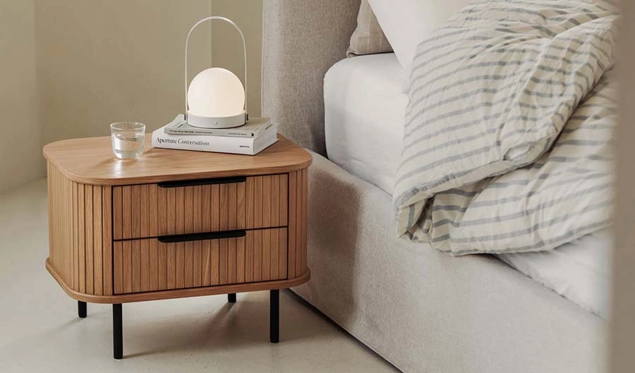 Easy Edge Nightstand with Lamp