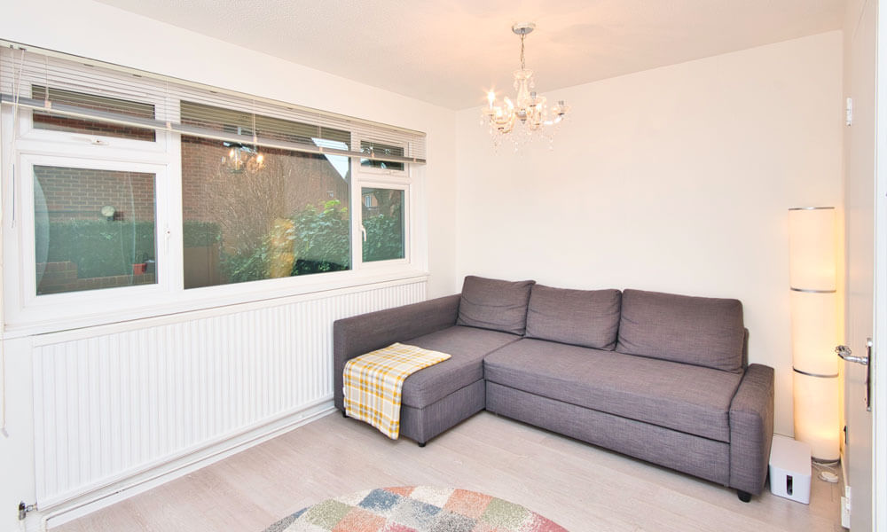L-Shape Sofa Back Wall