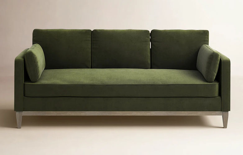 Green Upholstered Sofa