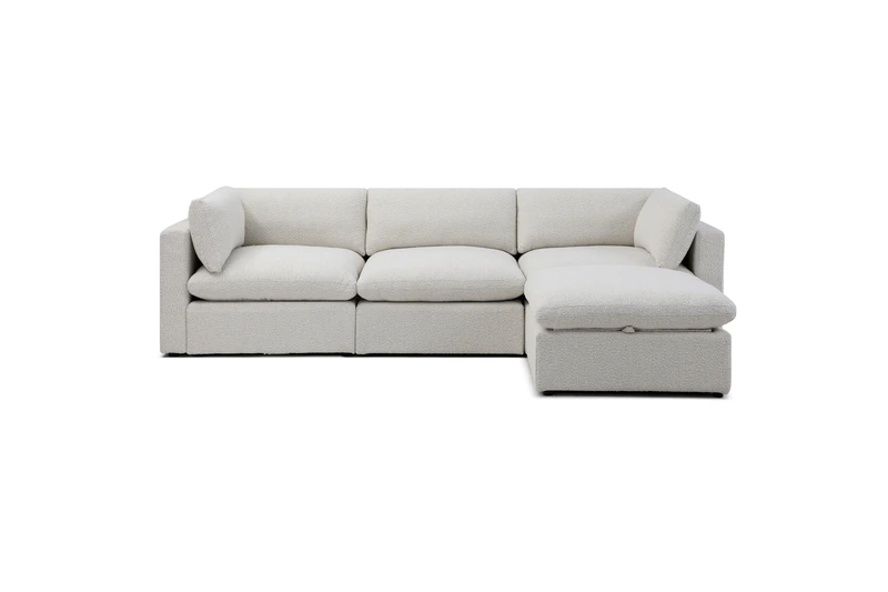 Bella Pillow 3 Seater + Storage Ottoman